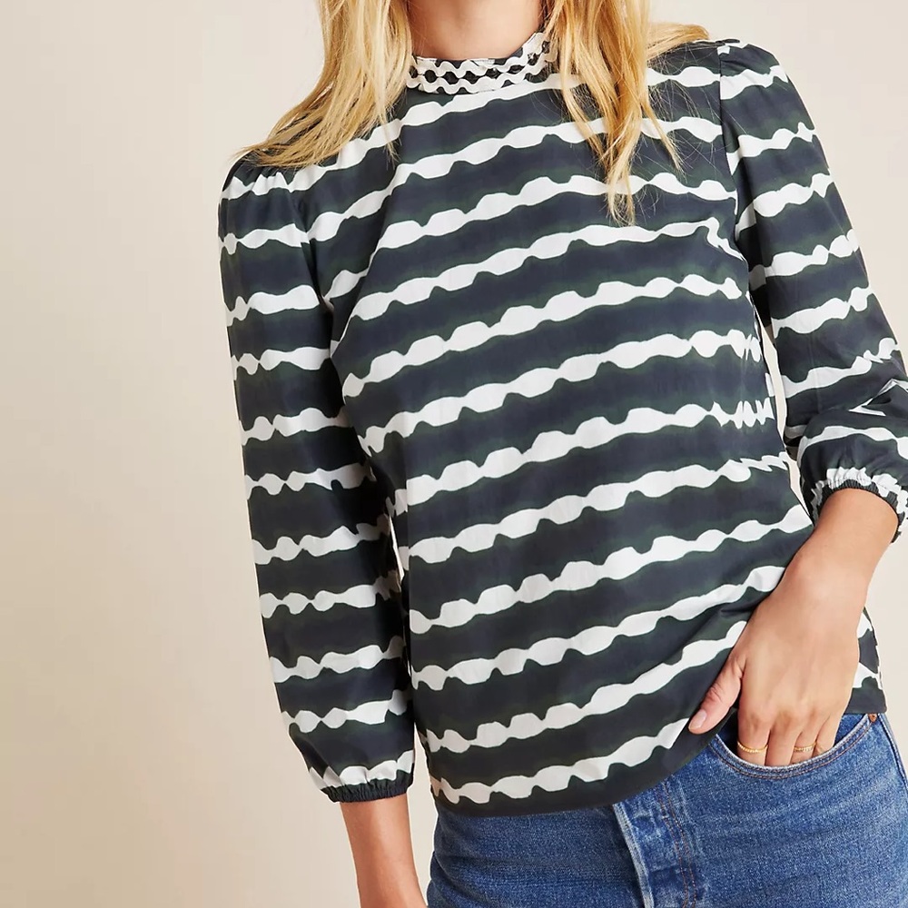 Anthropologie Amit Aggarwal Mariella Dyed Blouse